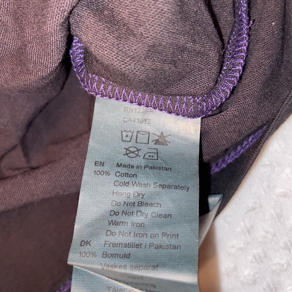 NEW! IRON FIST ATHLETIC Graphic Print Tank Top SMALL Purple Black Racerback - Picture 6 of 9